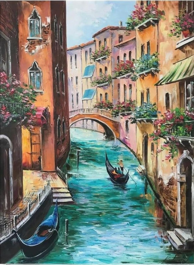 TREXEE Venice Italy DIY Acrylic Paint by Number Kit for Adults Kids Beginner Number Painting Kit Painting Acrylic Oil Painting Wall Decoration (40X50 CM)(No Frame) - Image 1